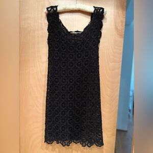 Elegant Black Lace Dress Max Studio XS